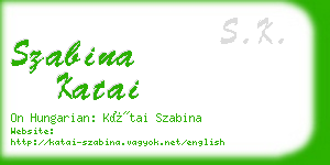 szabina katai business card
